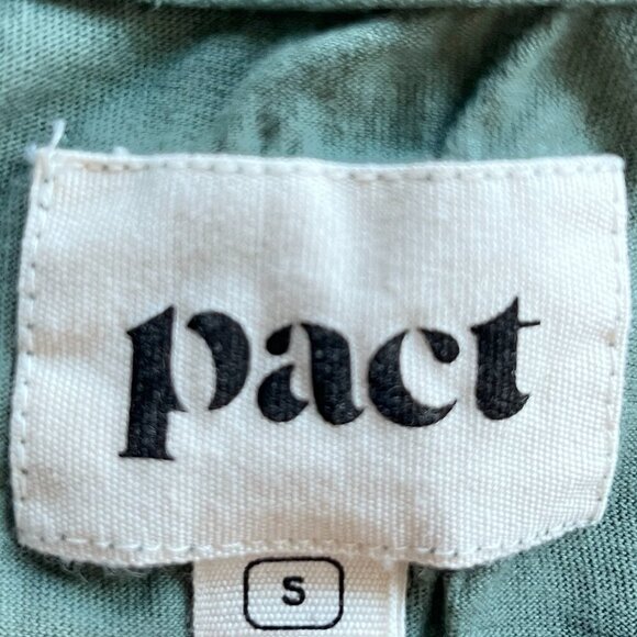 Pact Organic Cotton Graphic T-Shirt Green Size S Sustainable Casual Tee NWOT - Picture 2 of 6